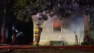 Mobile home fire in Seneca; Residence is a total loss