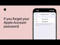 What to do if you forgot your Apple Account password | Apple Support