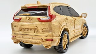 Making a Honda CRV model from wood - Sculpture Wood Art