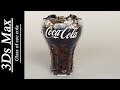 3Ds max - Glass of coca cola & water drops . 3Ds max - Glass of coca cola & water drops .