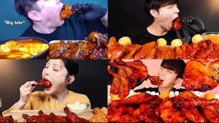 BBQ Grilled 🔥Chicken MUKBANG Mashup🥵| Extreme ASMR~Big bites😱💯