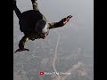 Indian Airforce || Pilots And Cadets Jumping With Paragliders. || 4k Status