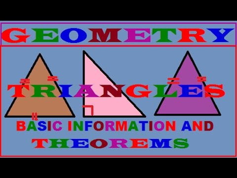 Geometry Triangle Chapter Basic Information Theorems Most Important