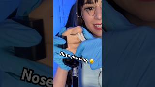 ASMR Girl Gives You First Nose Piercing 😖 #asmr #shorts #comedy