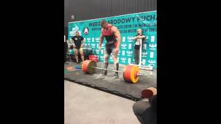 Kamil Jarota 360kg RAW deadlift @ 121,7kg bodyweight