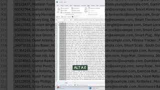 How to clean messy CSV data using Text to Columns. 🤯 #excel #tutorial