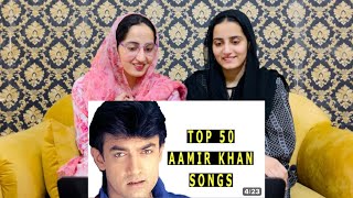 Pakistani Girls React To Top 50 Aamir Khan’s Songs|Udit Narayan|90s Hindi Songs