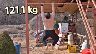 초고도비만 1년간 턱걸이 변화 기록 진화 과정 record of the Process of an extremely obese man doing 1-year pull-ups