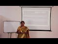 Lecture by Ms. M. Usha on 