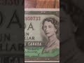 rare 1954 canadian 1 dollar bill $$$