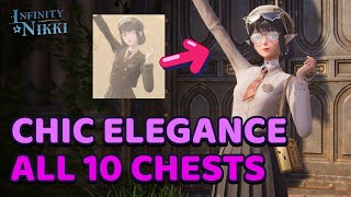 ALL 10 chest locations for Chic Elegance (the school outfit set) // Infinity Nikki Guides