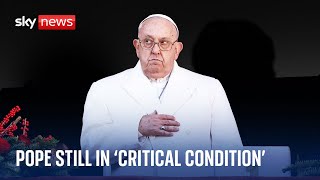 Vatican says Pope's health conditions are 'same as yesterday'