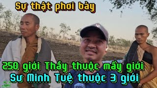 Sự thật phơi bày ! 250 giới Thầy thuộc mấy giới. Sư Minh Tuệ thuộc 3 giới #suminhtue #phatphap