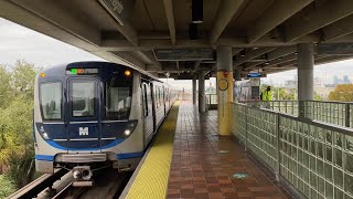 Miami Metrorail: Orange Line Shuttle and Green Line Train Action at Earlington Heights