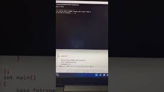 Base class pointer to derived class object