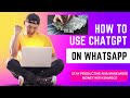 how to use chatgpt on whatsapp with shmooz