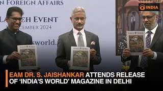 EAM Dr. S. Jaishankar Attends Release of 'India's World' Magazine in Delhi | DD India