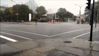 Hailstorm at Papineau and Rene-Levesque, Oct. 7, 2014