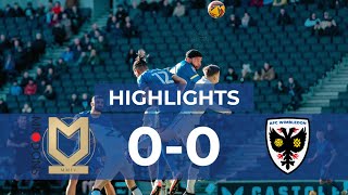 Milton Keynes Dons 0-0 AFC Wimbledon 📺 | Dons take solid point | Highlights 🟡🔵