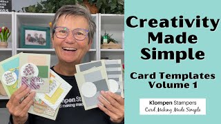 Creativity Made Simple New Card Templates Series Volume 1