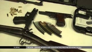Region: Zbraně mohou lidé odevzdat beztrestně do konce roku (TV Západ)