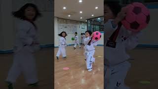 비호태권도 레크레이션 피구놀이 #taekwondo #태권도 #레크레이션 #격파 #아기 #koreantaekwondo #장애물달리기 #체조