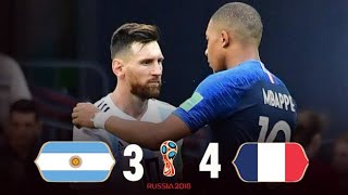 الأرجنتين وفرنسا 3-4 / كأس العالم 2018 / مباراة نارية🔥 وجنون عصام الشوالي |فرنسا تحرج الارجنتين
