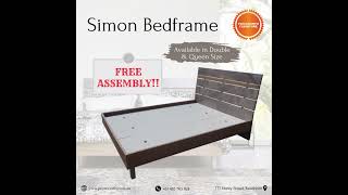 FREE ASSEMBLY!! SIMON DOUBLE \u0026 QUEEN BEDFRAME ON CLEARANCE SALE!!🛏️