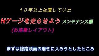 10年以上放置　Nゲージ　を走らせよう　レールメンテナンス編