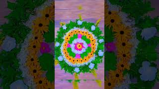 🏵Onam poo kolam with Canada's spring flowers🏵🏵ஓணம் பண்டிகை🏵