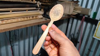 Bamboo Spoon making process. #BAMBOO_SPOON