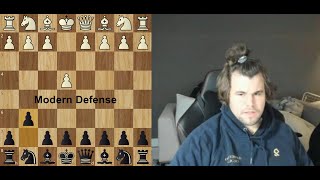 Magnus Carlsen Shows how to Play Modern Defense