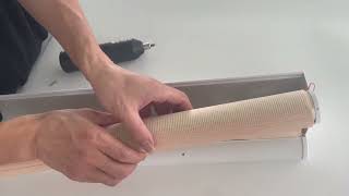 How to fix the manual cordless zebra blind with a gap when full closed