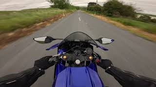 YAMAHA R7 HITS BACKROADS (LOUD POV)