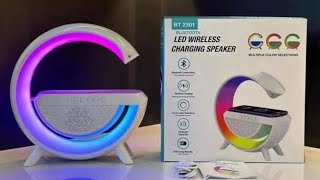 LED WIRELESS CHARGING SPEAKER | revajgifts.com