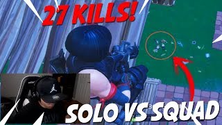 Nose como gane esta partida en Solo vs Squad! (27 Kills) - FORTNITE