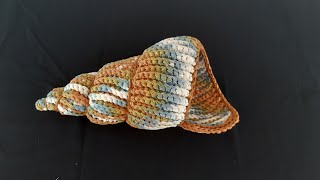 Knitted Seashell Tutorial | Πλεκτό Κοχύλι