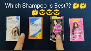 Head Shoulder Vs Sunsilk Vs Clinic Plus Vs Sunsilk Black Shine comparison 🔥🔥🔥 | Best Shampoo 🔥🔥