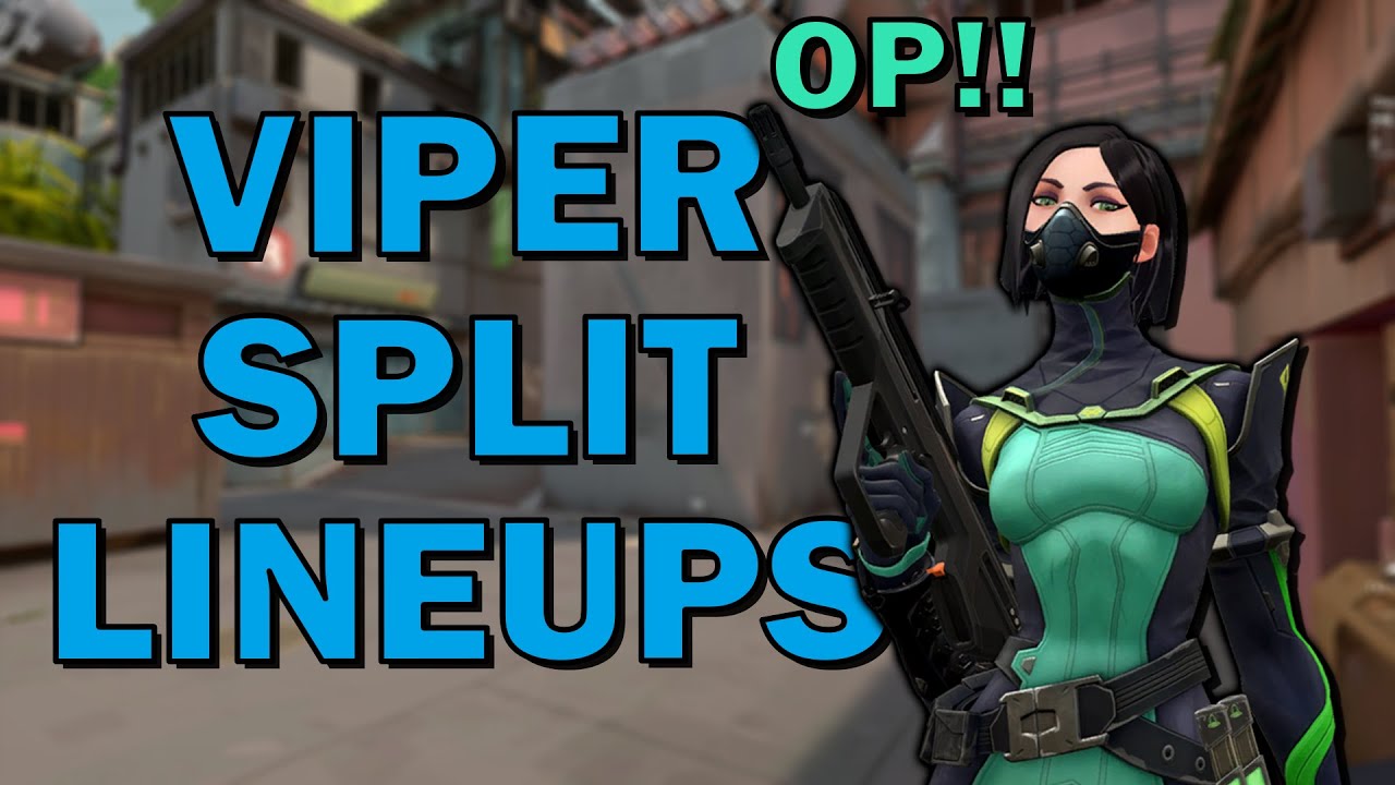 VIPER SPLIT LINEUPS POST BUFF!!! Valorant Viper Setups For Offense And ...