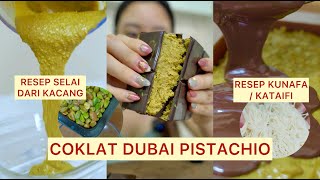 CARA BUAT COKLAT DUBAI DARI AWAL! GAPERLU JASTIP ANTI GAGAL! - RESEP KUNAFA / KATAIFI!