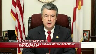 97 inmates to be released from Alabama prisons today
