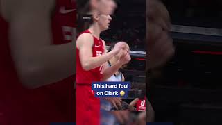 Caitlin Clark gets bodied with a hard foul by Chennedy Carter | Yahoo Sports