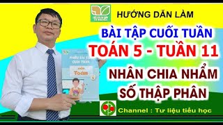 Cách giải bài toán chuyển dịch dấu phẩy | Bài tập cuối tuần Toán 5 Tuần 11 | Kết nối tri thức