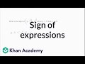 Thinking about the sign of expressions | 7th grade | Khan Academy