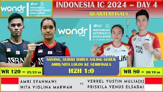 AMRI SYAHNAWI / NITA MARWAH VS VERRELL MULIA / PRISKILA ELSADAI | WONDR INDONESIA IC 2024 DAY 4