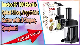 Imetec SP 100 Electric Spiral Slicer, Vegetable Cutter with 3 Shapes, Spaghetti