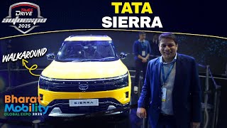 2025 Tata Sierra EV Showcased at the Bharat Mobility Auto Expo 2025 | Times Drive Green