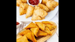 Easy Samosa Recipe 2 Ways - Traditional Pastry or Spring Roll Wrappers