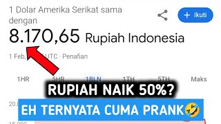 RUPIAH TIBA TIBA MENGUAT 50% TERHADAP US DOLLAR? ADA APA INI CUY???