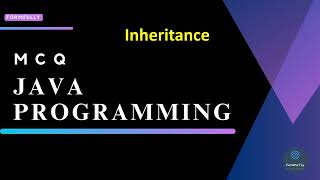 Java Programming | Java Inheritance MCQ | Complete Java MCQ series | Wings 1